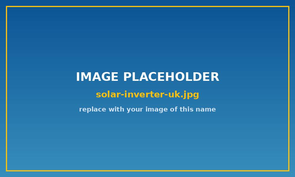 Wall-mounted solar inverter and battery unit in a UK utility room